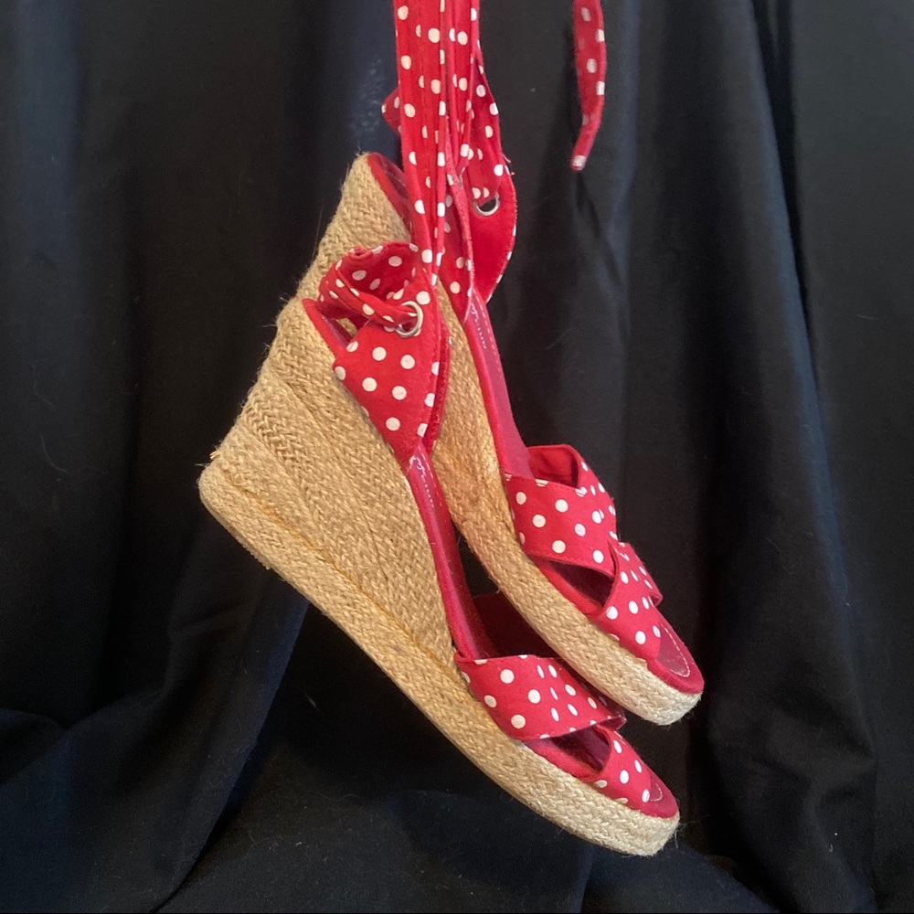 Red Polka Dot Espadrilles